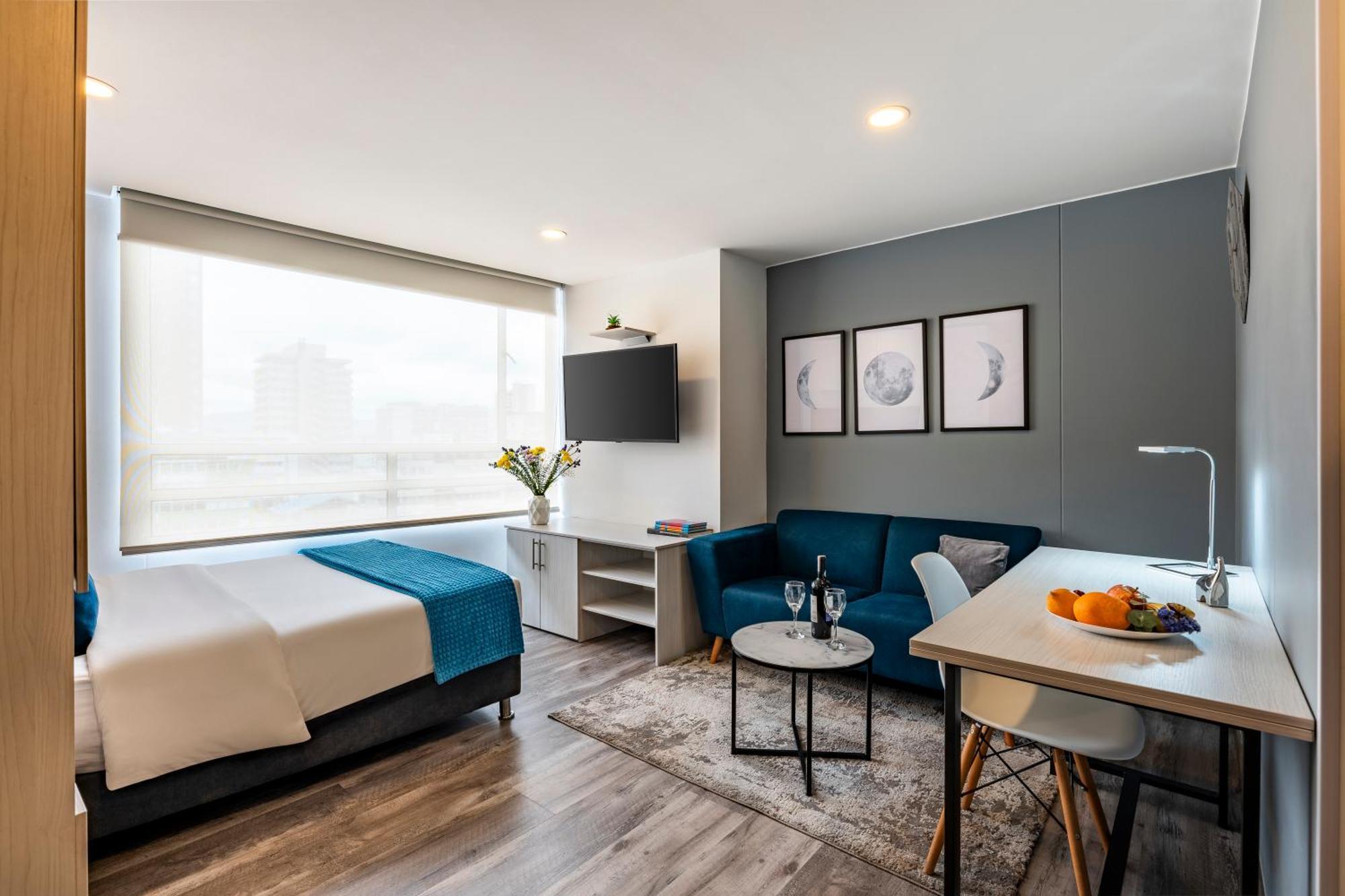 Апартаменты Torre Acqua Lofts - Downtown Богота Экстерьер фото