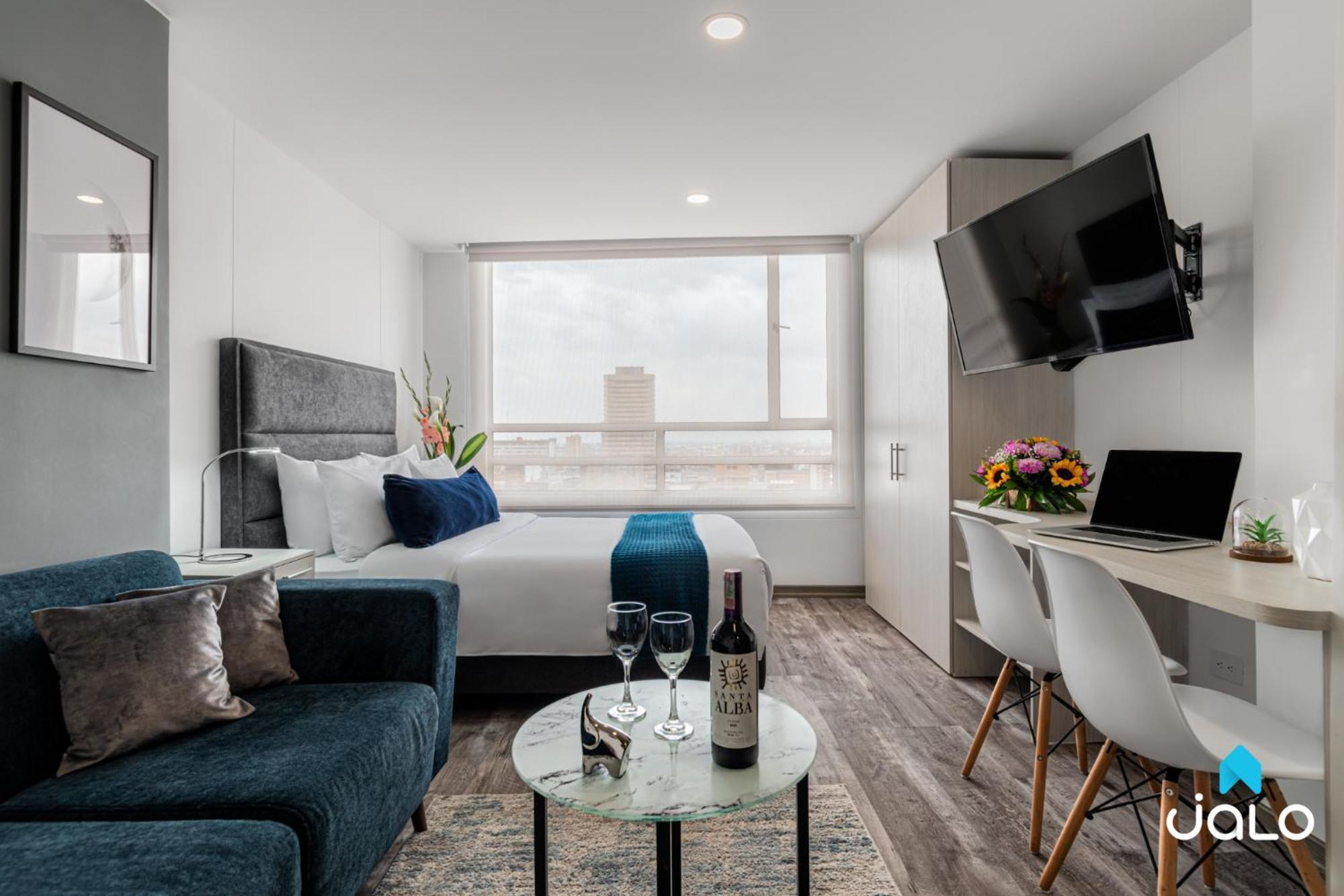 Апартаменты Torre Acqua Lofts - Downtown Богота Экстерьер фото